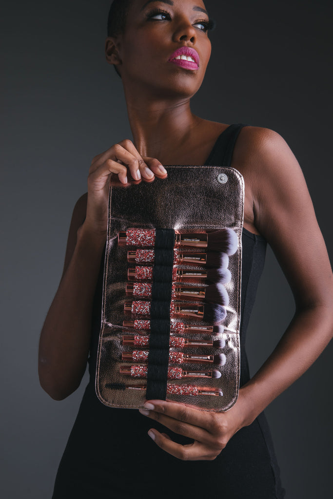 LUXURIOUS 10 PCS DIAMOND BRUSH SET