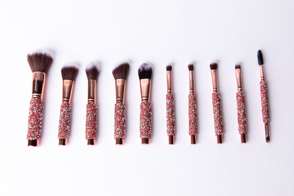 LUXURIOUS 10 PCS DIAMOND BRUSH SET